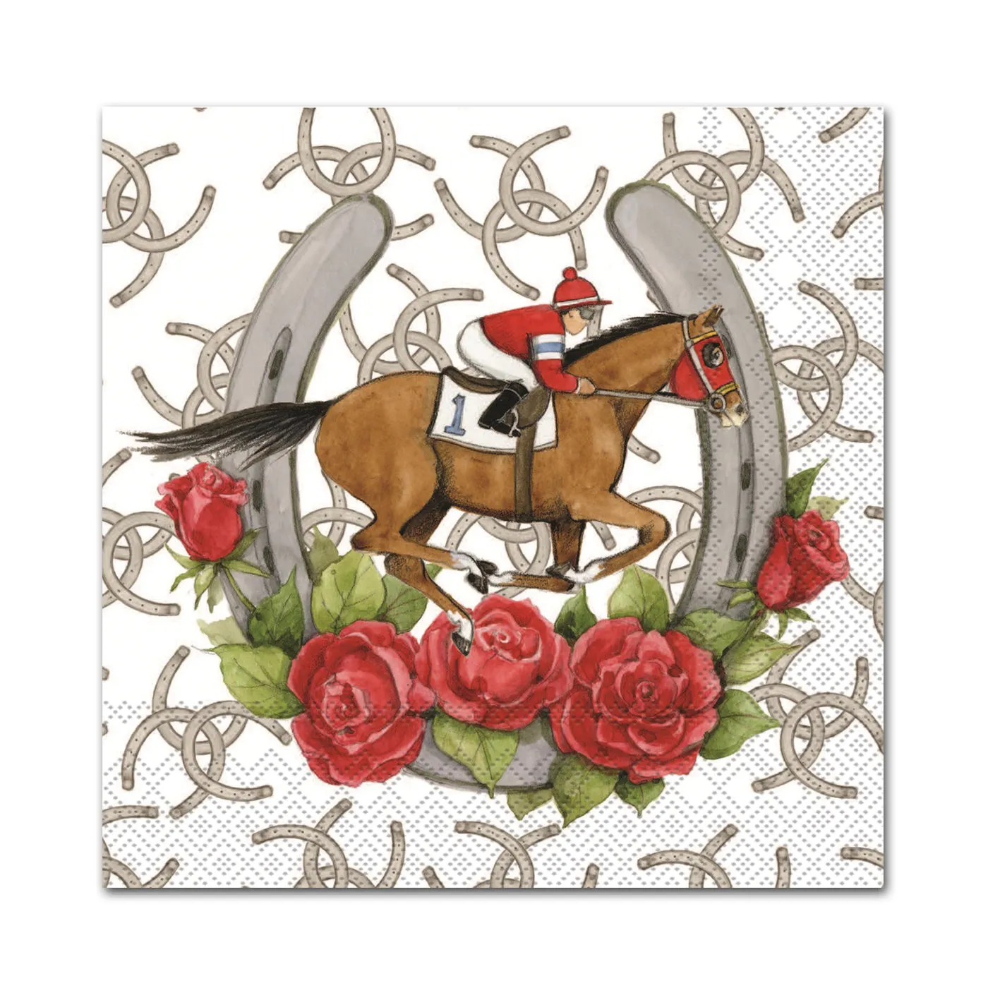 Jockeys & Juleps Horse Racing Paper Beverage Napkins