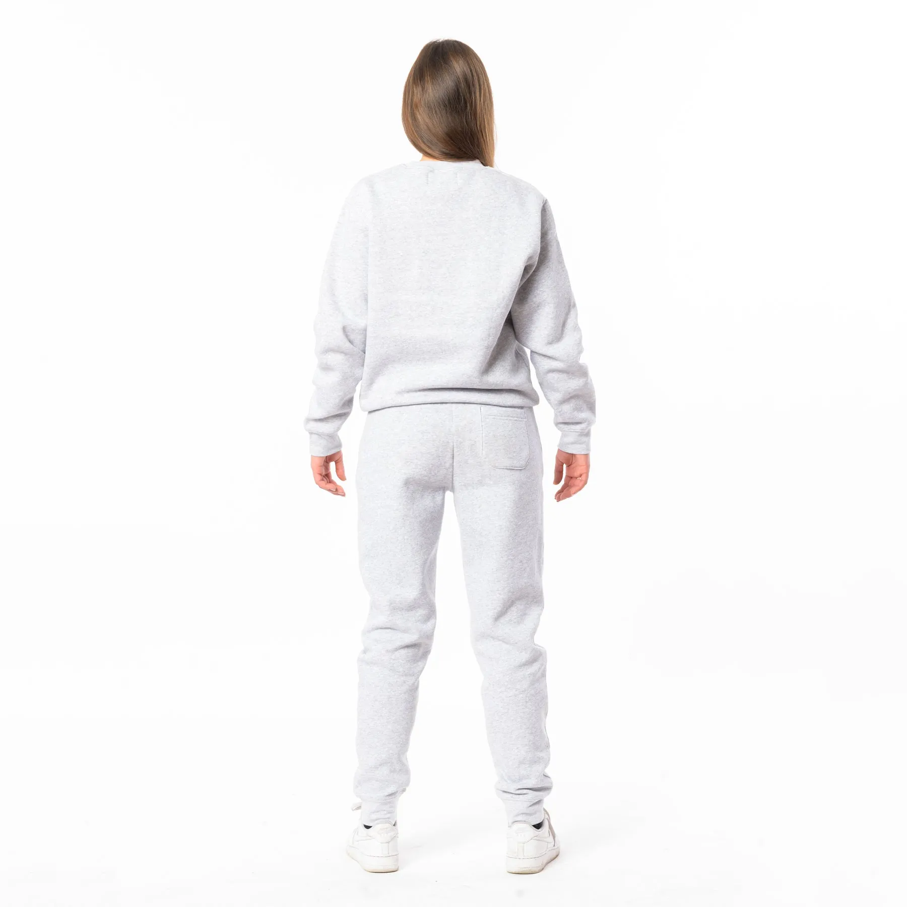 Jog Pants “Berlin Travel Club” - light oxford