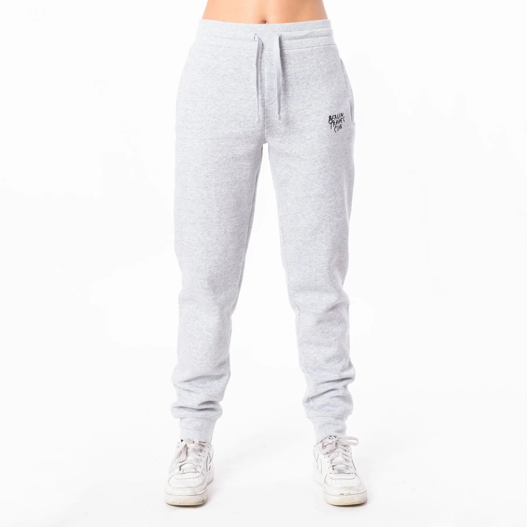 Jog Pants “Berlin Travel Club” - light oxford