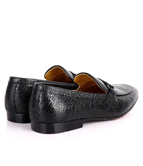 John Foster Stingray Slip-on Men's Loafers|Black