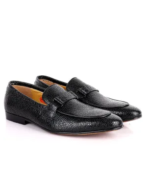 John Foster Stingray Slip-on Men's Loafers|Black