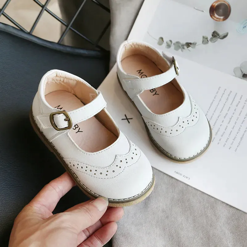 Kids' PU Leather Flat Shoes