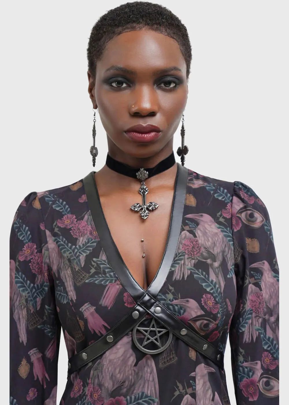Killstar Gloomweaver Raven Maxi Dress Black