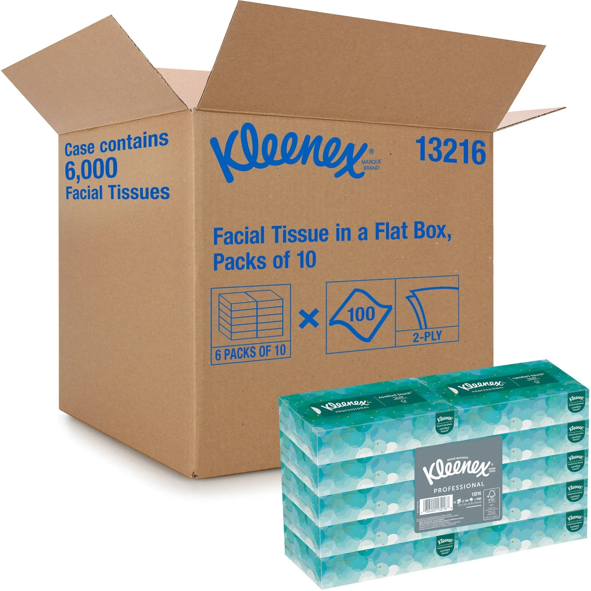 Kleenex Flat Box Facial Tissue