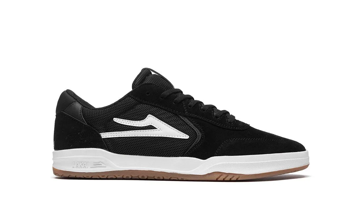 Lakai Atlantic Black Suede Skate Shoes