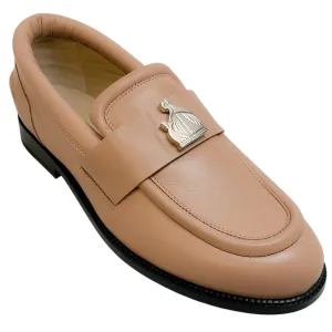 Lanvin Beige Leather M&E Loafers