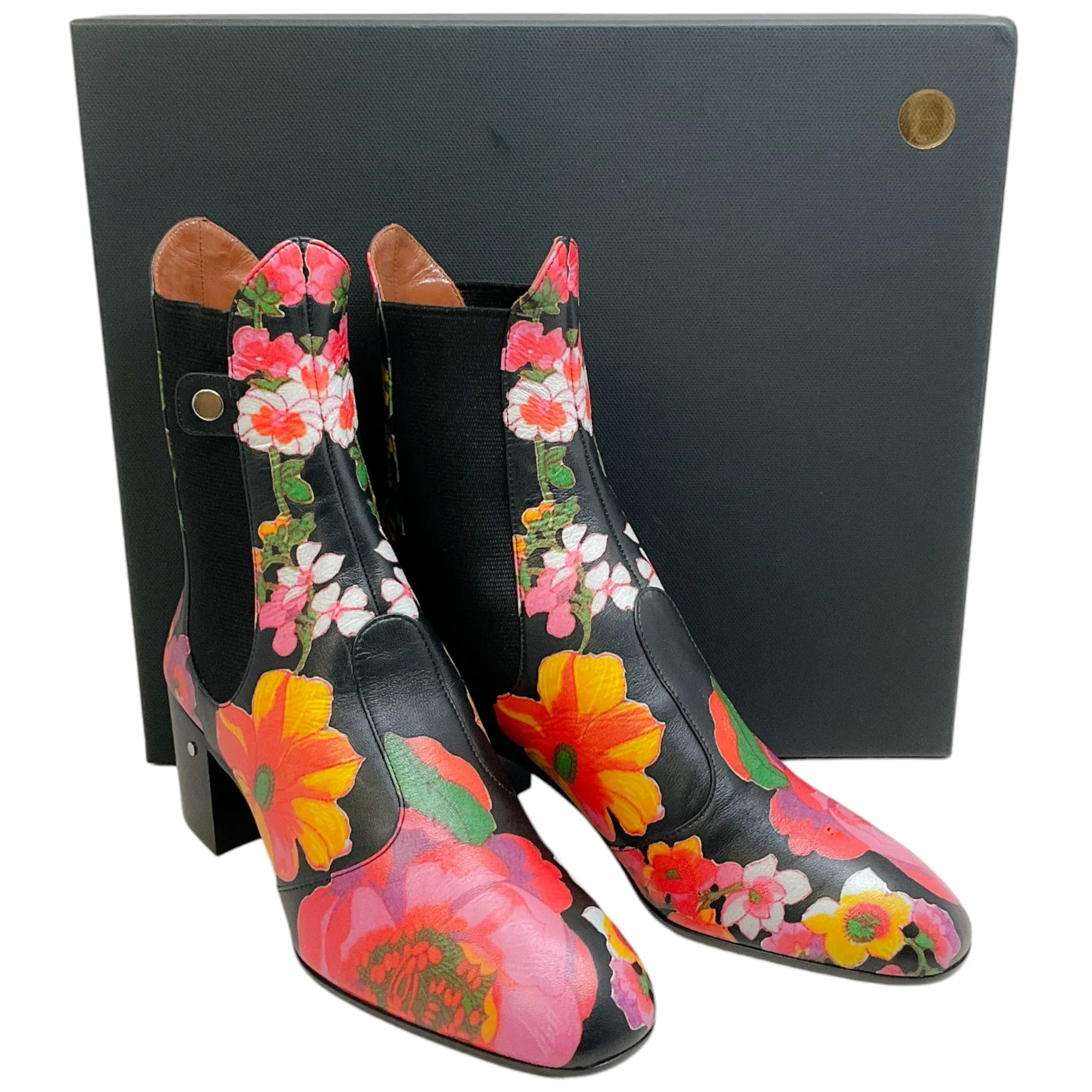 Laurence Dacade Black / Multi Floral Angie Boots