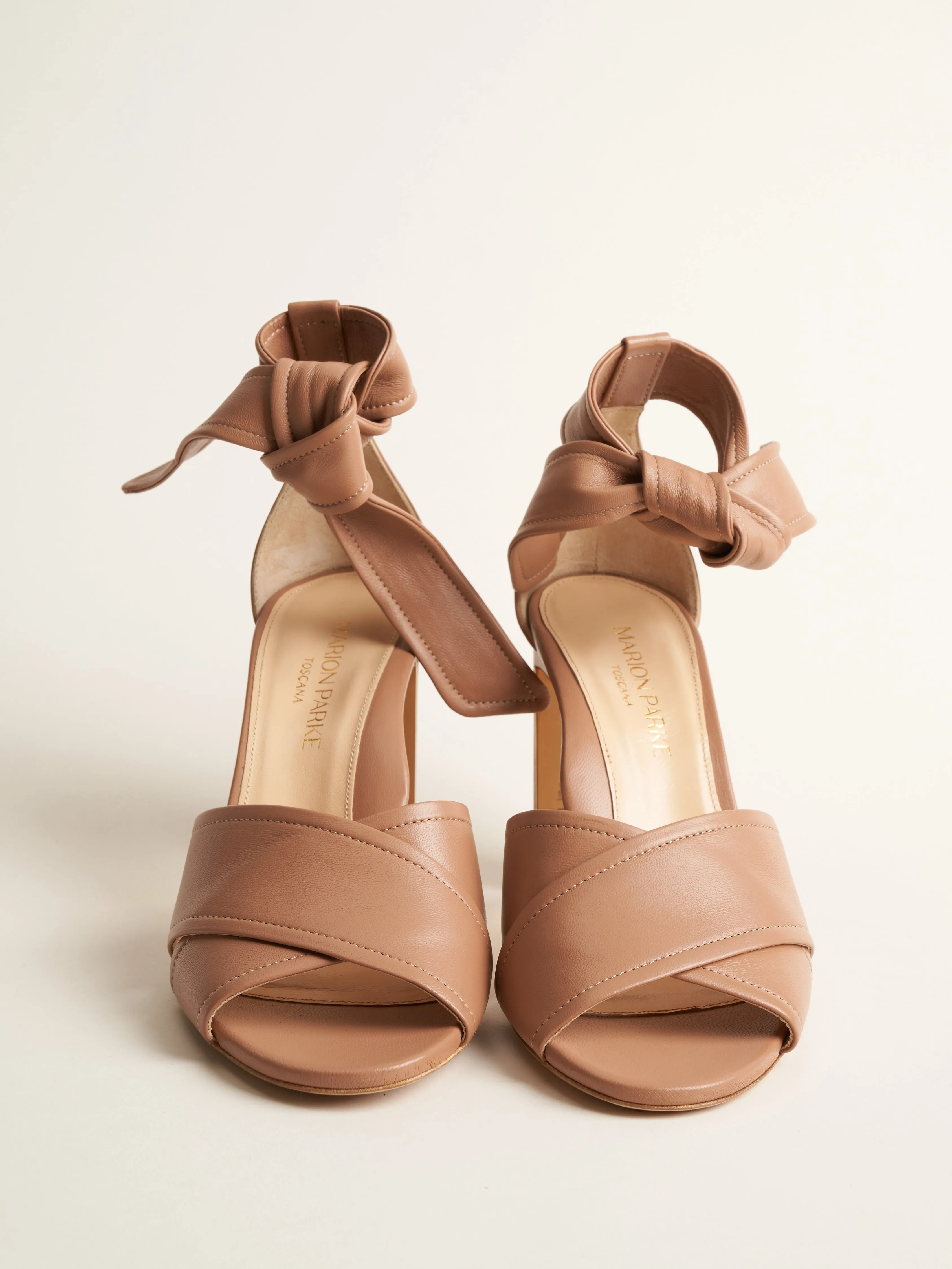 leah nappa 85mm heel - blush