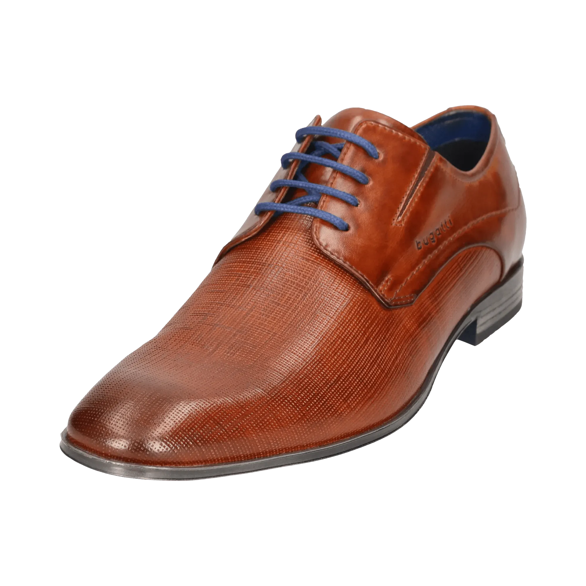 Leder Business Schnürer cognac