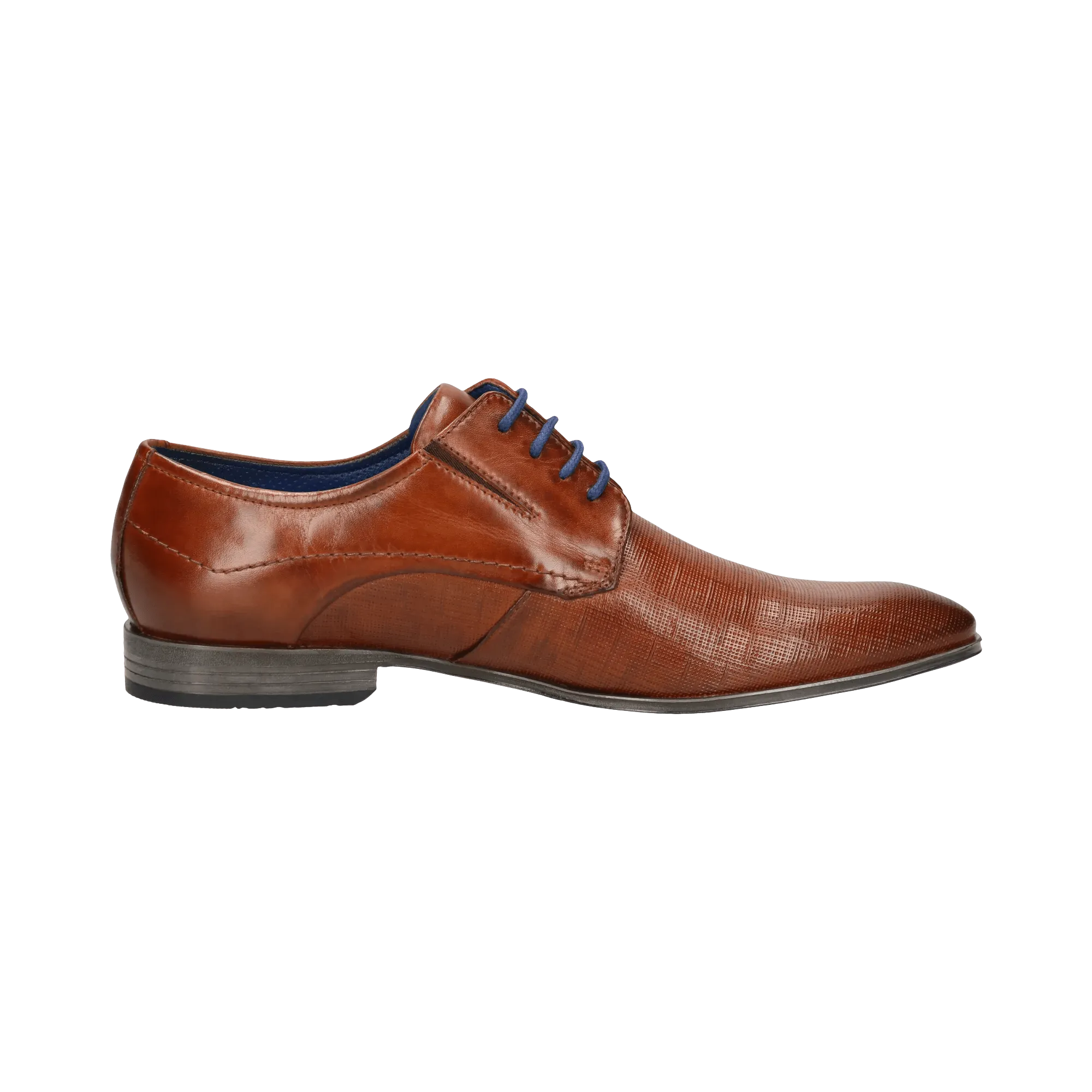 Leder Business Schnürer cognac