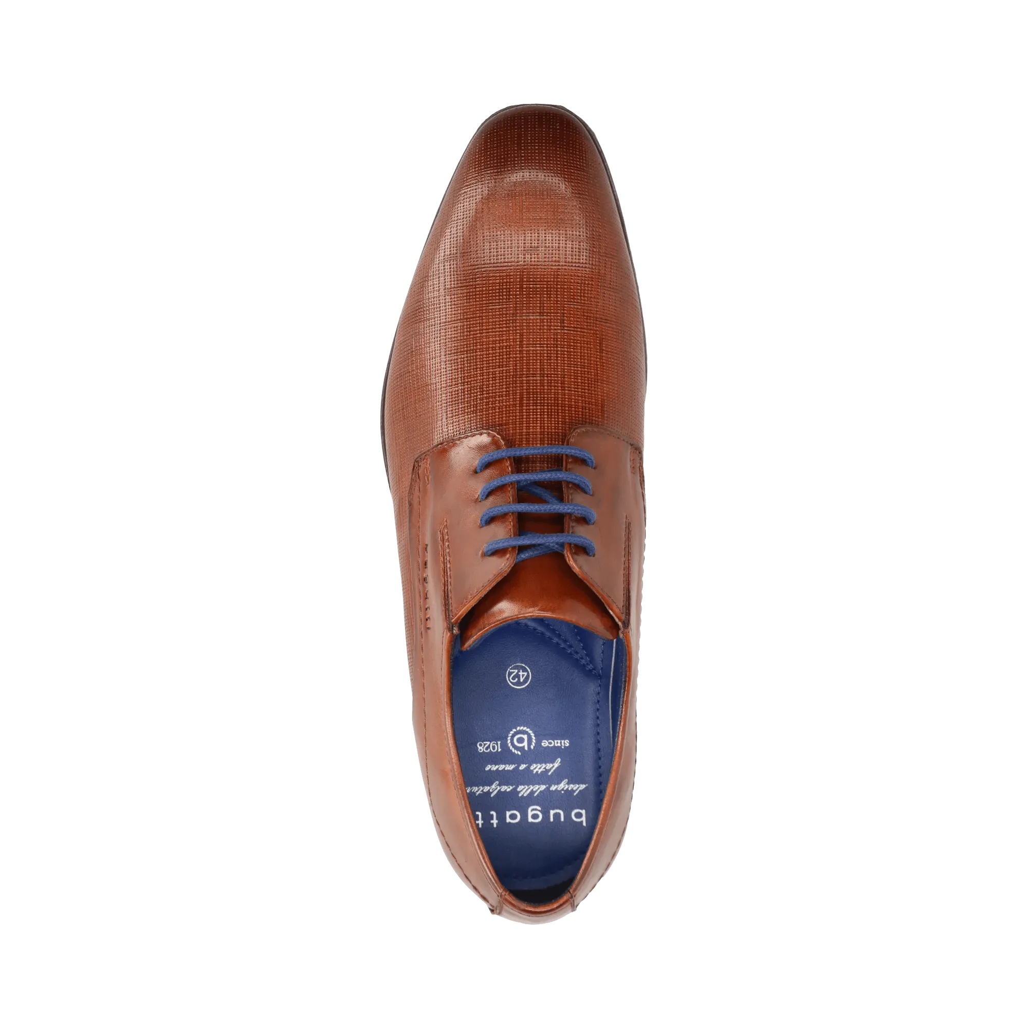 Leder Business Schnürer cognac