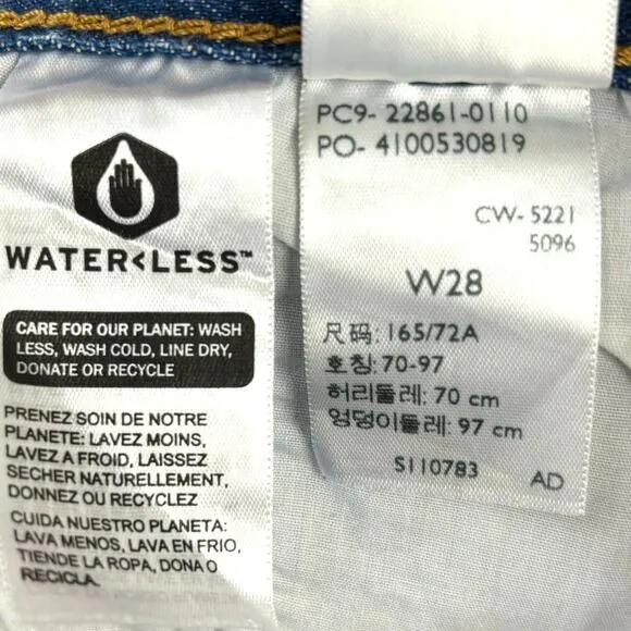 Levi's Premium Wedgie Icon Fit Ankle Jeans Women's Size 28 Oxnard Edge Dark Wash