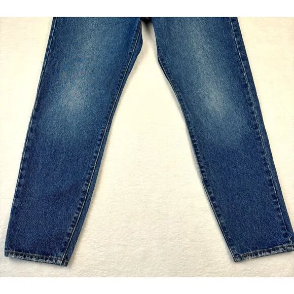 Levi's Premium Wedgie Icon Fit Ankle Jeans Women's Size 28 Oxnard Edge Dark Wash