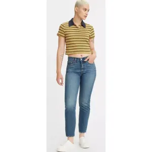 Levi's Premium Wedgie Icon Fit Ankle Jeans Women's Size 28 Oxnard Edge Dark Wash
