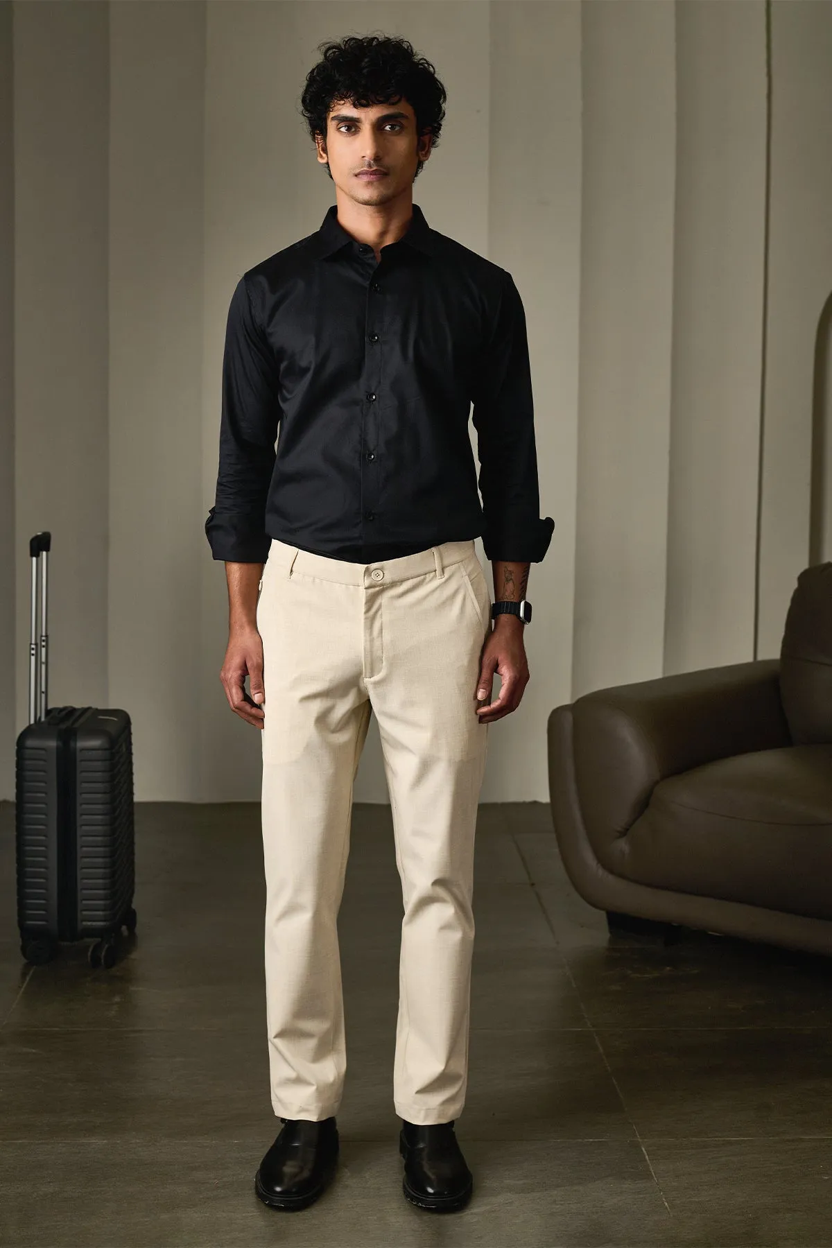 Light Beige Business Pant