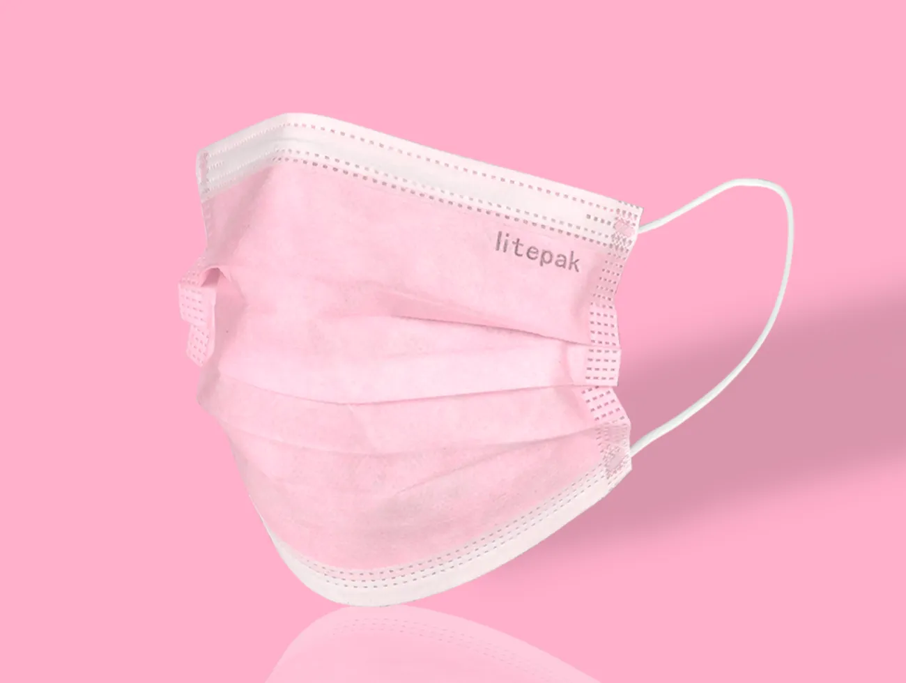 Litepak Premium Disposable Face Masks 3-Ply, Various Colors (50-Pack)