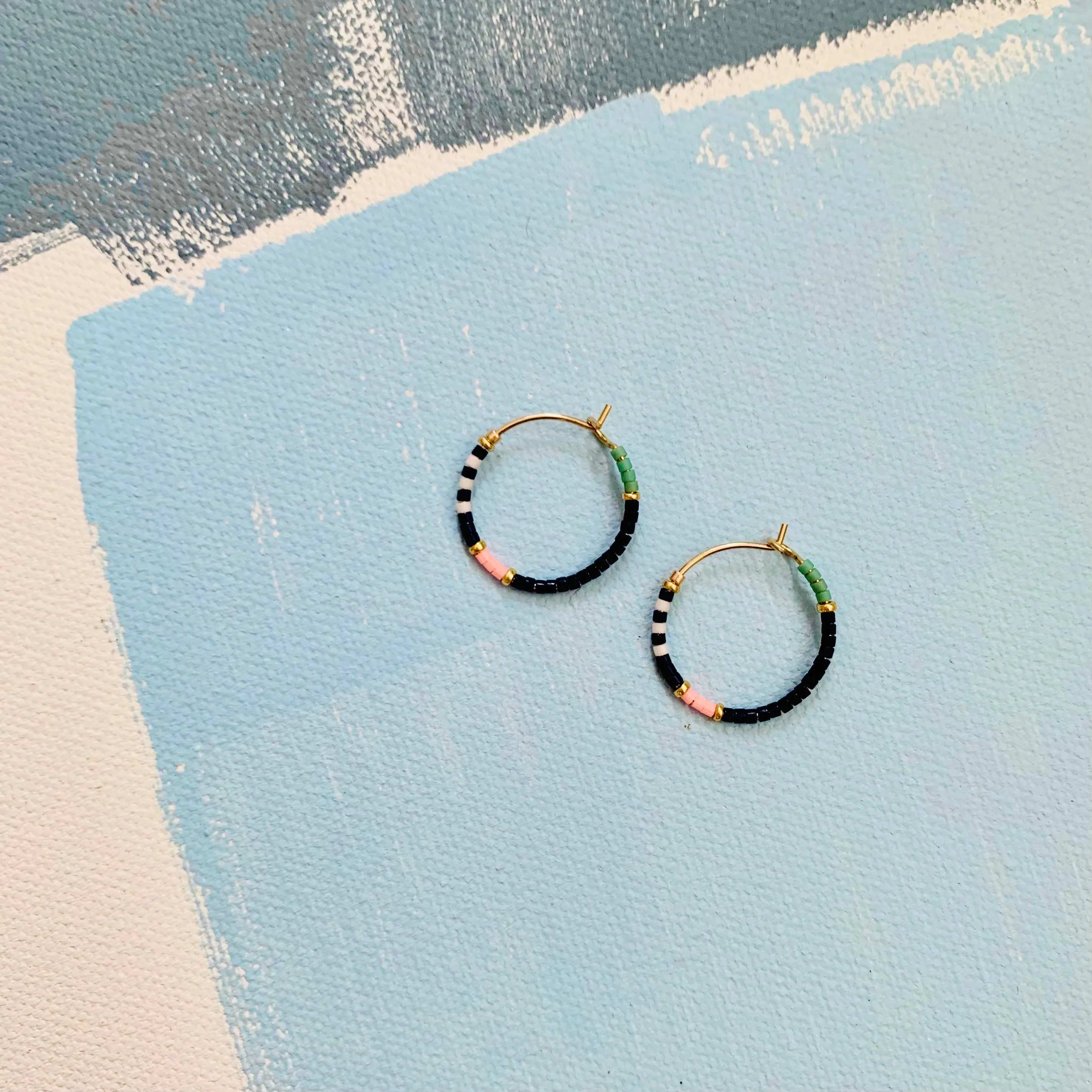 Little Colorloop Earrings in Deepest Ocean Floor