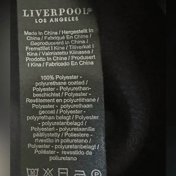 Liverpool Seamed Faux Vegan Button-down Leather Shacket, Black, Size XS