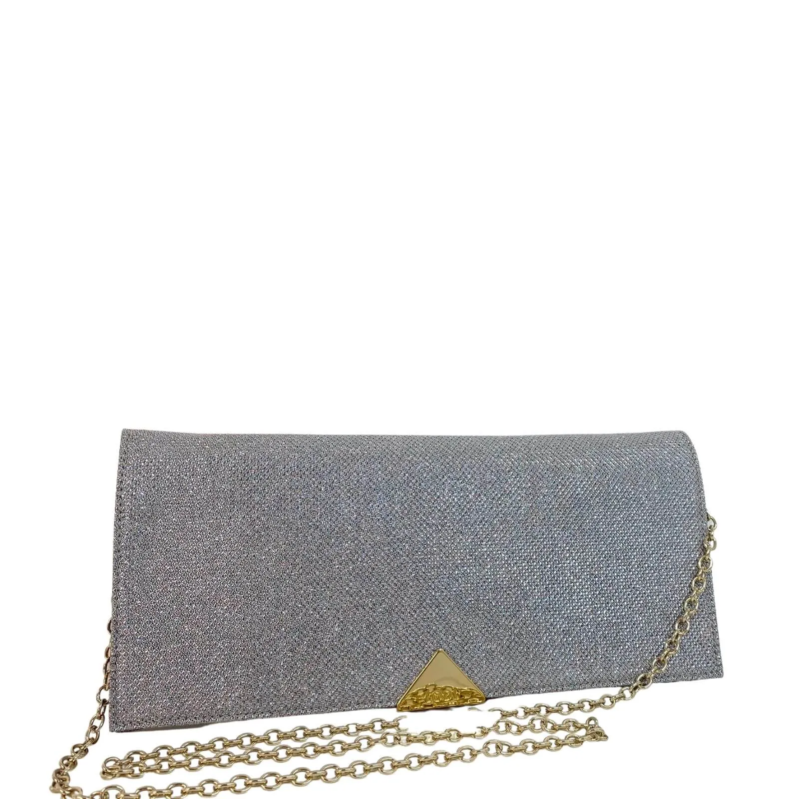 Lodi Fabric Clutch Bag - Silver