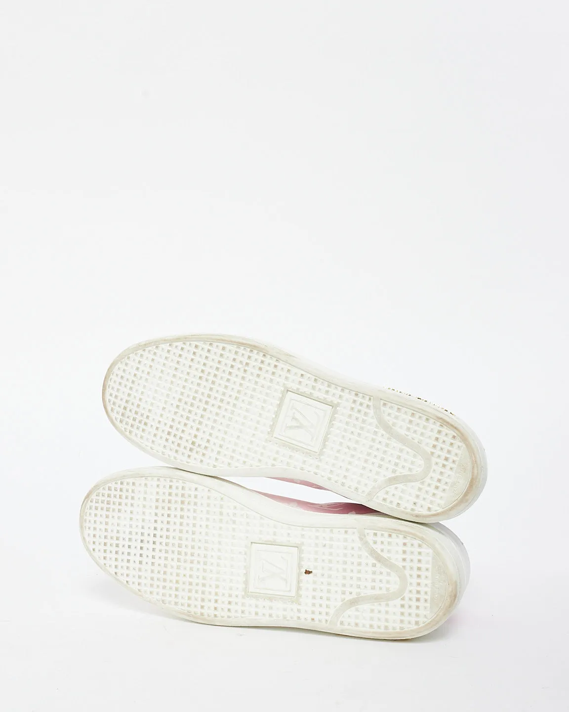 Louis Vuitton Pink Ombré Monogram Logo Sneakers - 37
