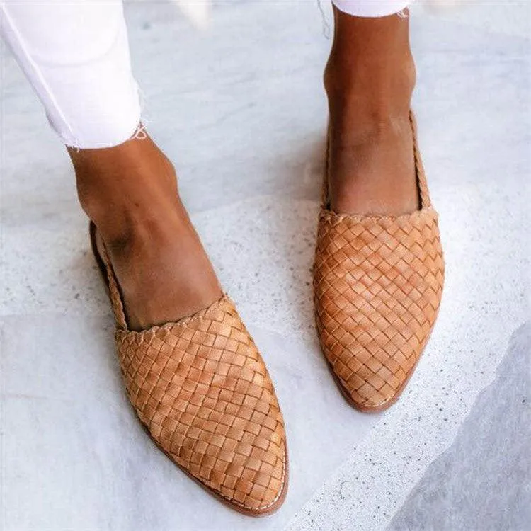 LuxeStride™ | Women's Premium Leather Slip-On Shoes | Comfortable Fit, Durable Design & Stylish Appeal