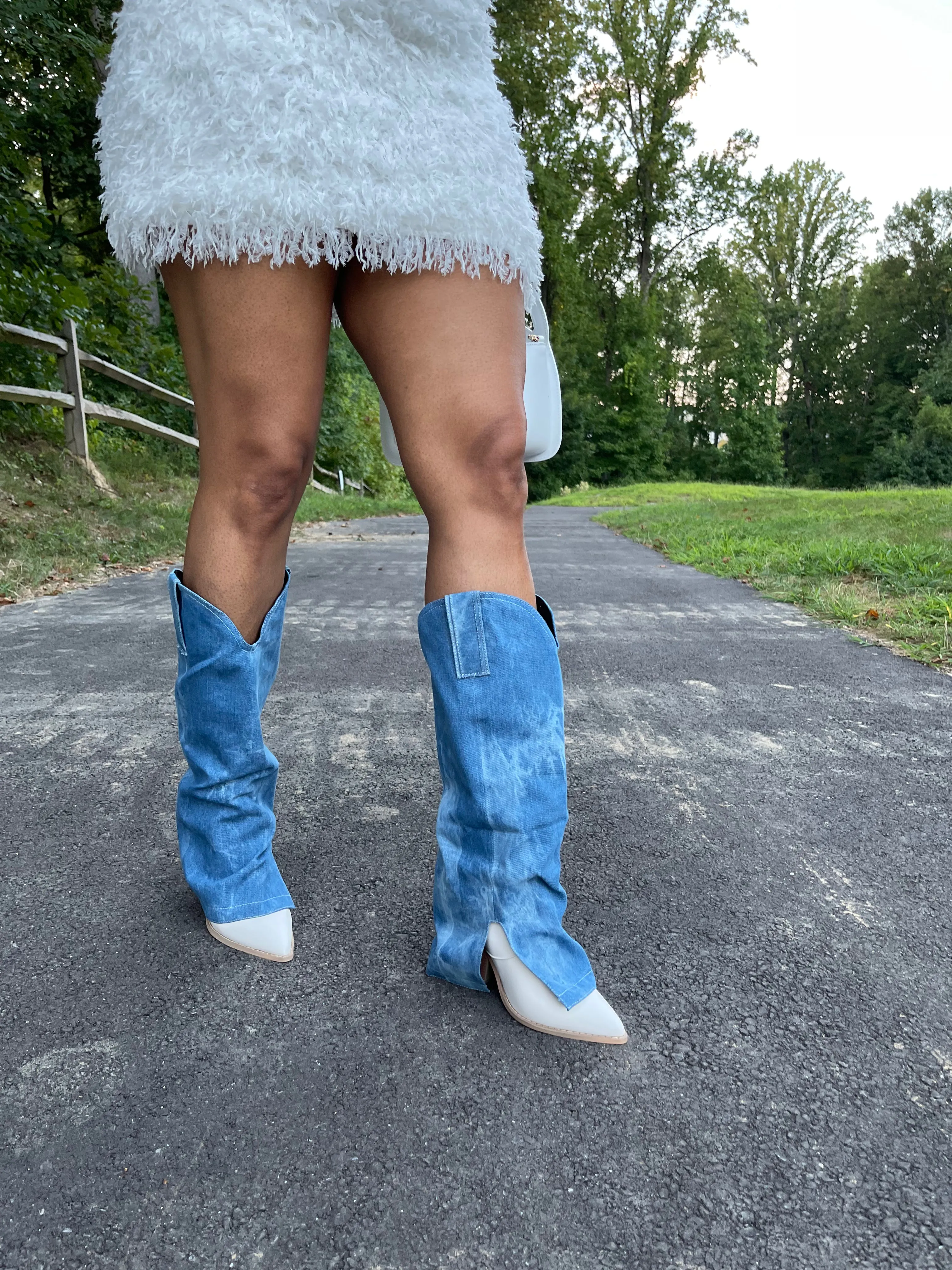 Mac Denim Western Boot