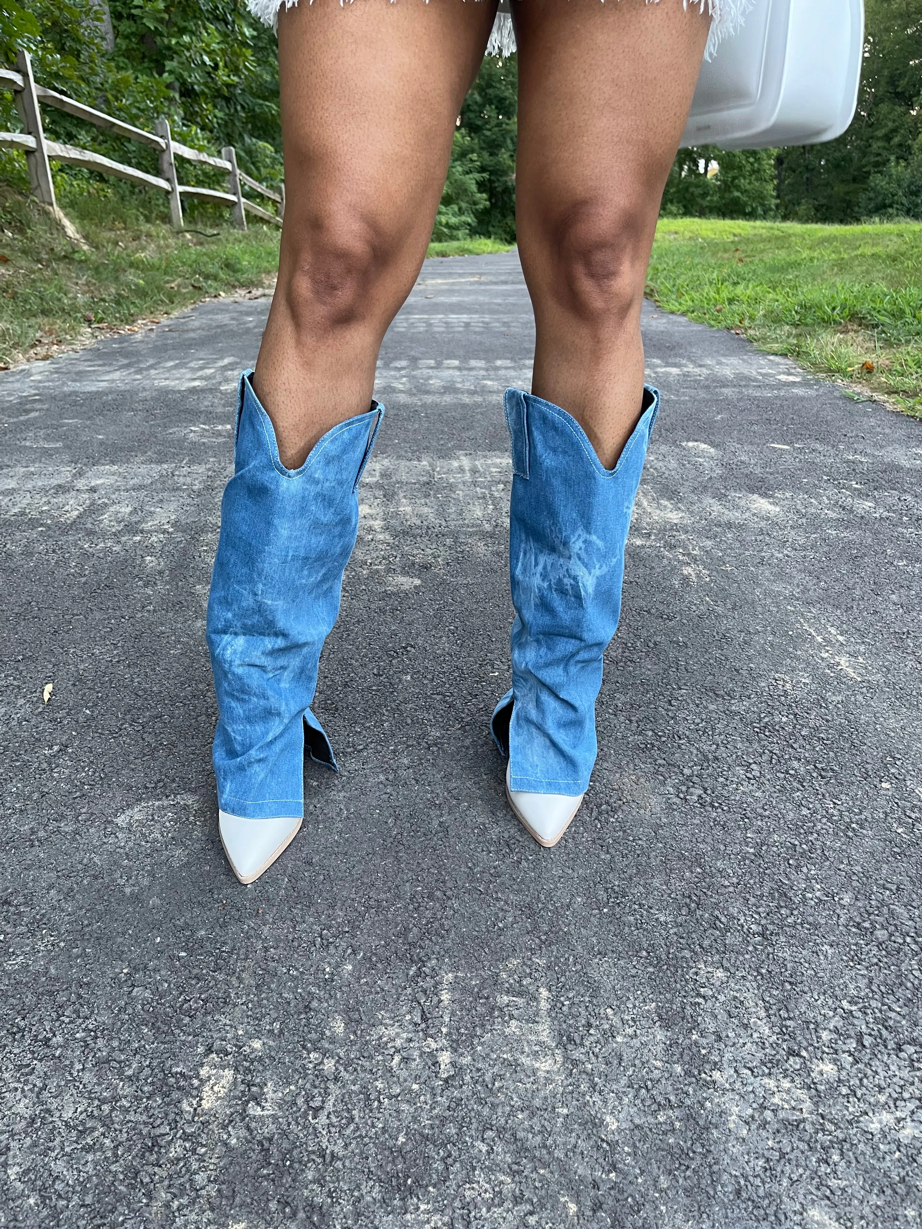 Mac Denim Western Boot