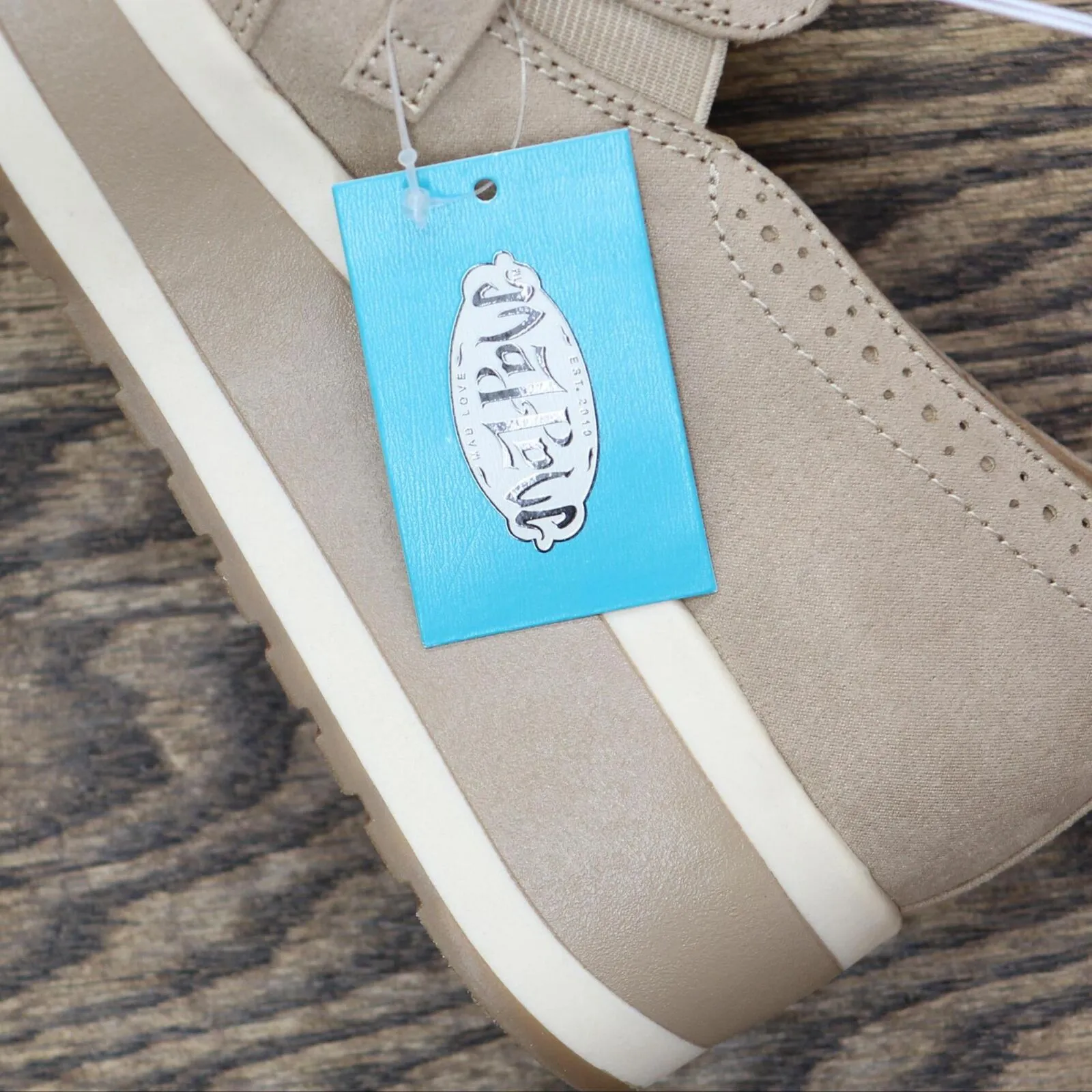 Mad Love Maryanne Platform Loafers with Memory Foam Insole Taupe Brown 9.5M