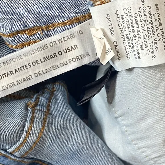 Madewell High-Rise Denim Shorts in Derby Wash: Button-Front Edition Sz 26