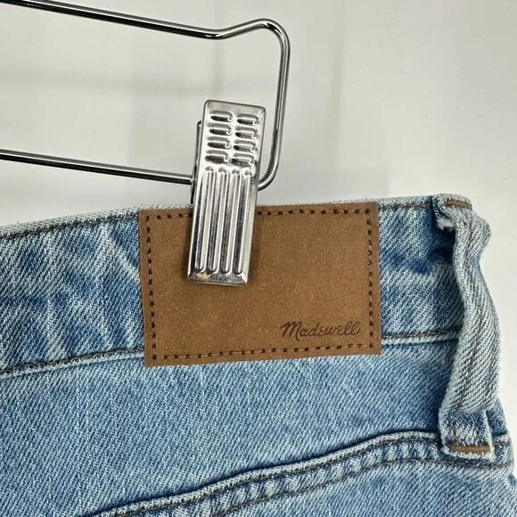 Madewell The Curvy Perfect Vintage Jean Size 33 Bradwell Wash Blue Distressed