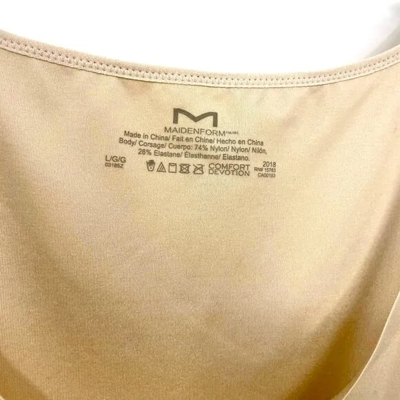 MAIDENFORM Nude Shapewear Under Shirt Tank Top