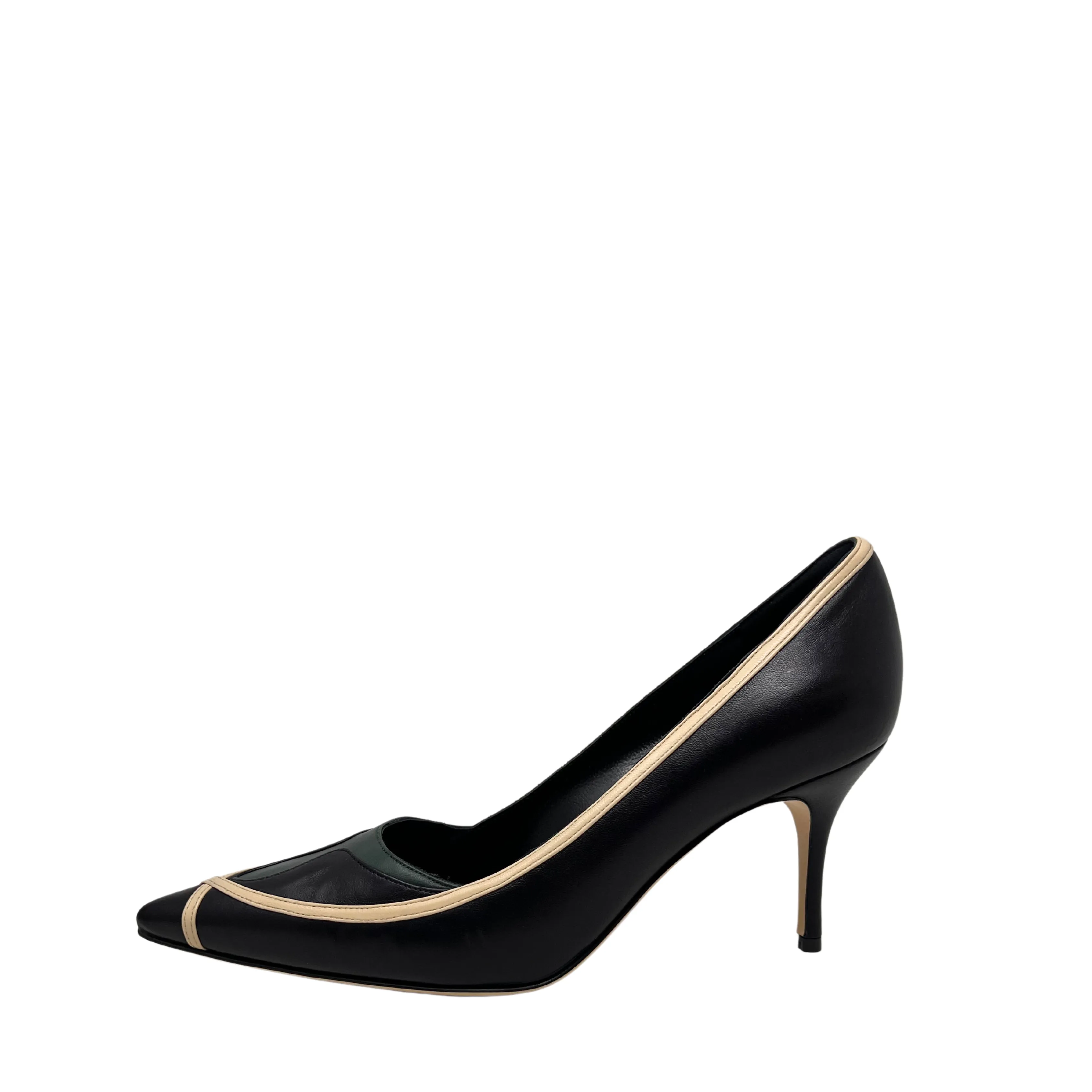 Manolo Blahnik Rinam Tricolor Pumps - Size 40