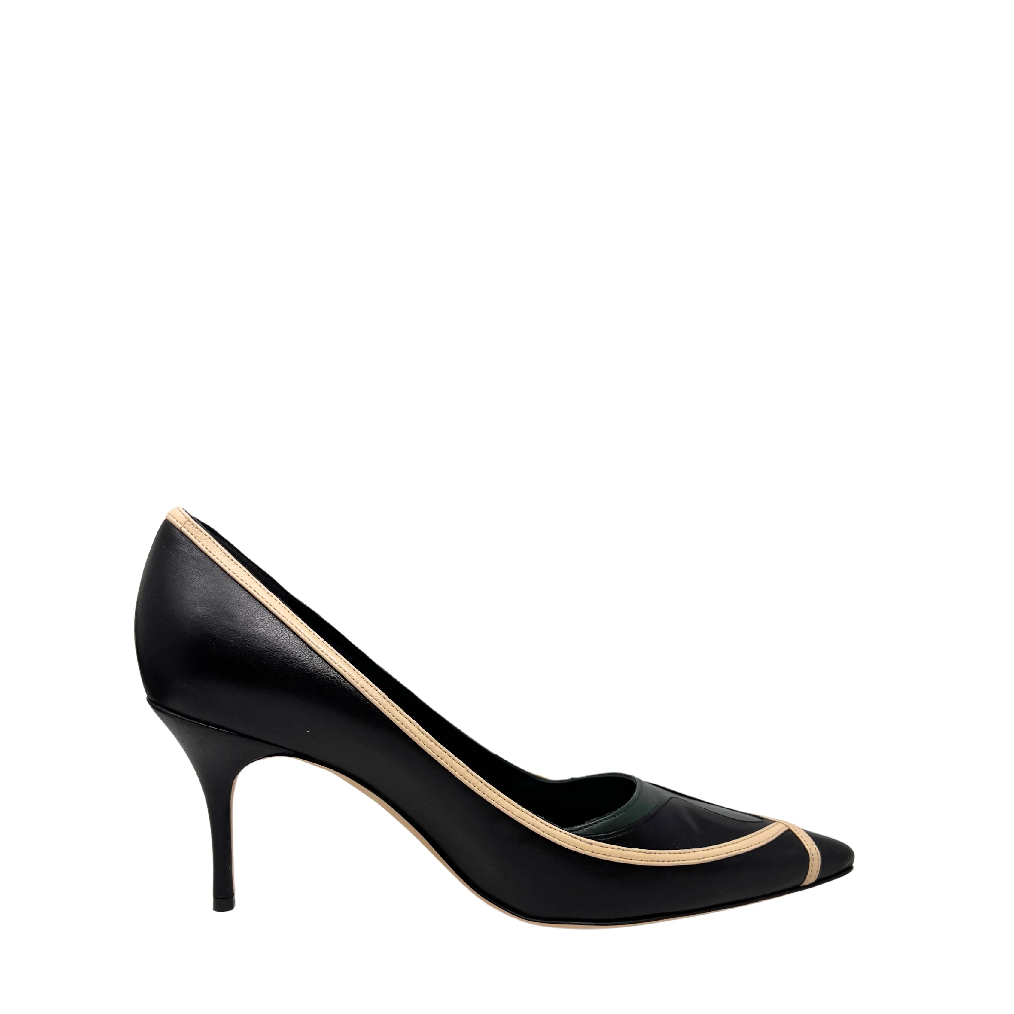 Manolo Blahnik Rinam Tricolor Pumps - Size 40