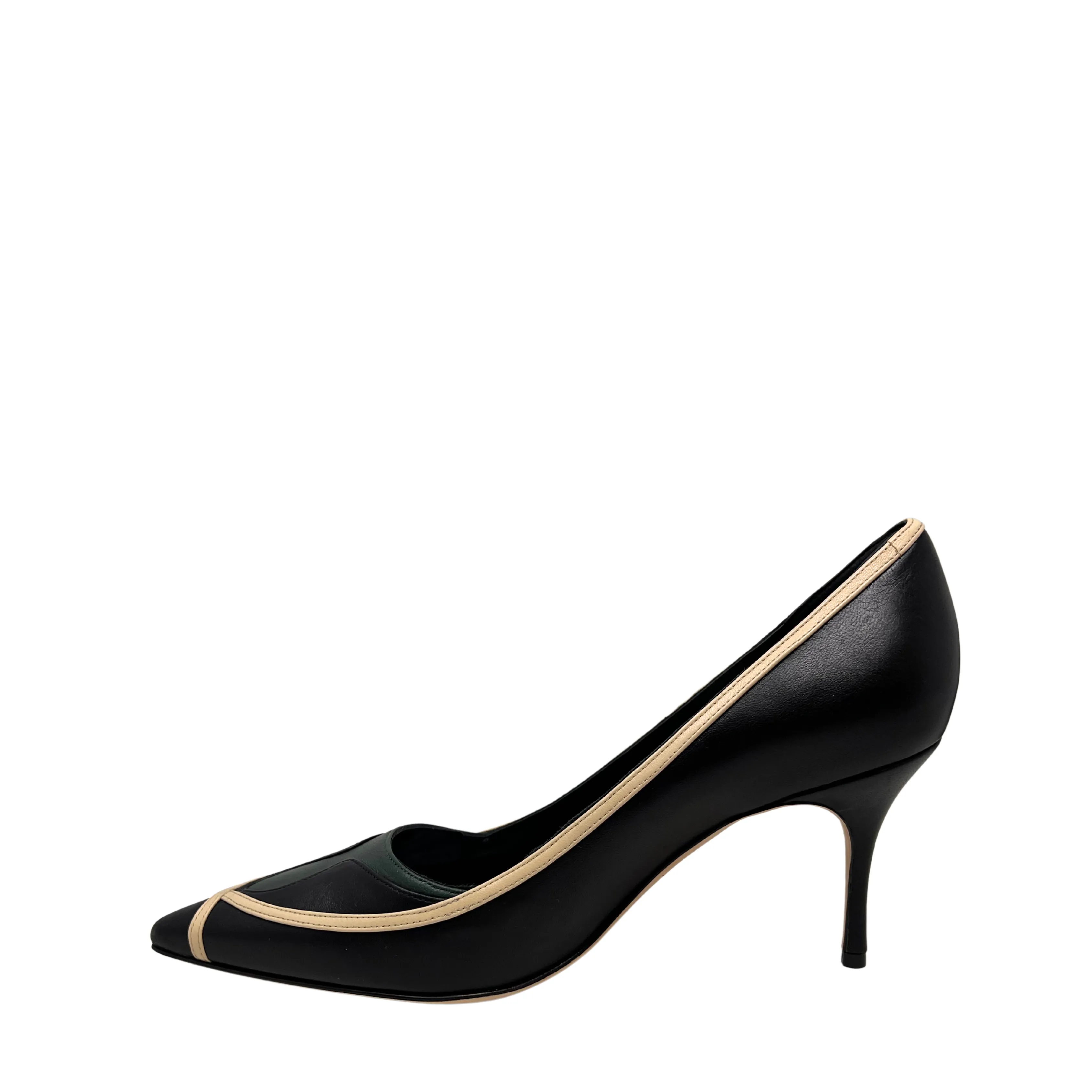Manolo Blahnik Rinam Tricolor Pumps - Size 40