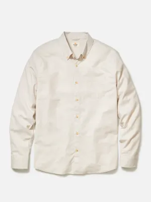 Marine Layer California Oxford - Warm Cream Stripe