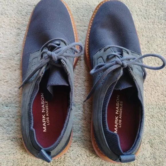 Mark Nason Mens Lace-up Oxford Blue US 8.5 EU 41.5