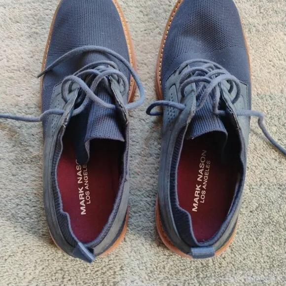 Mark Nason Mens Lace-up Oxford Blue US 8.5 EU 41.5