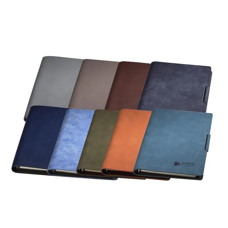 Medium Loose Leaf Business Notebook With Metal Buckle