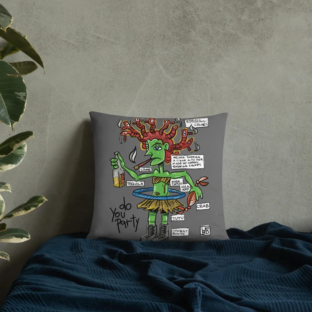 Medusa - Lebo Premium Throw Pillow
