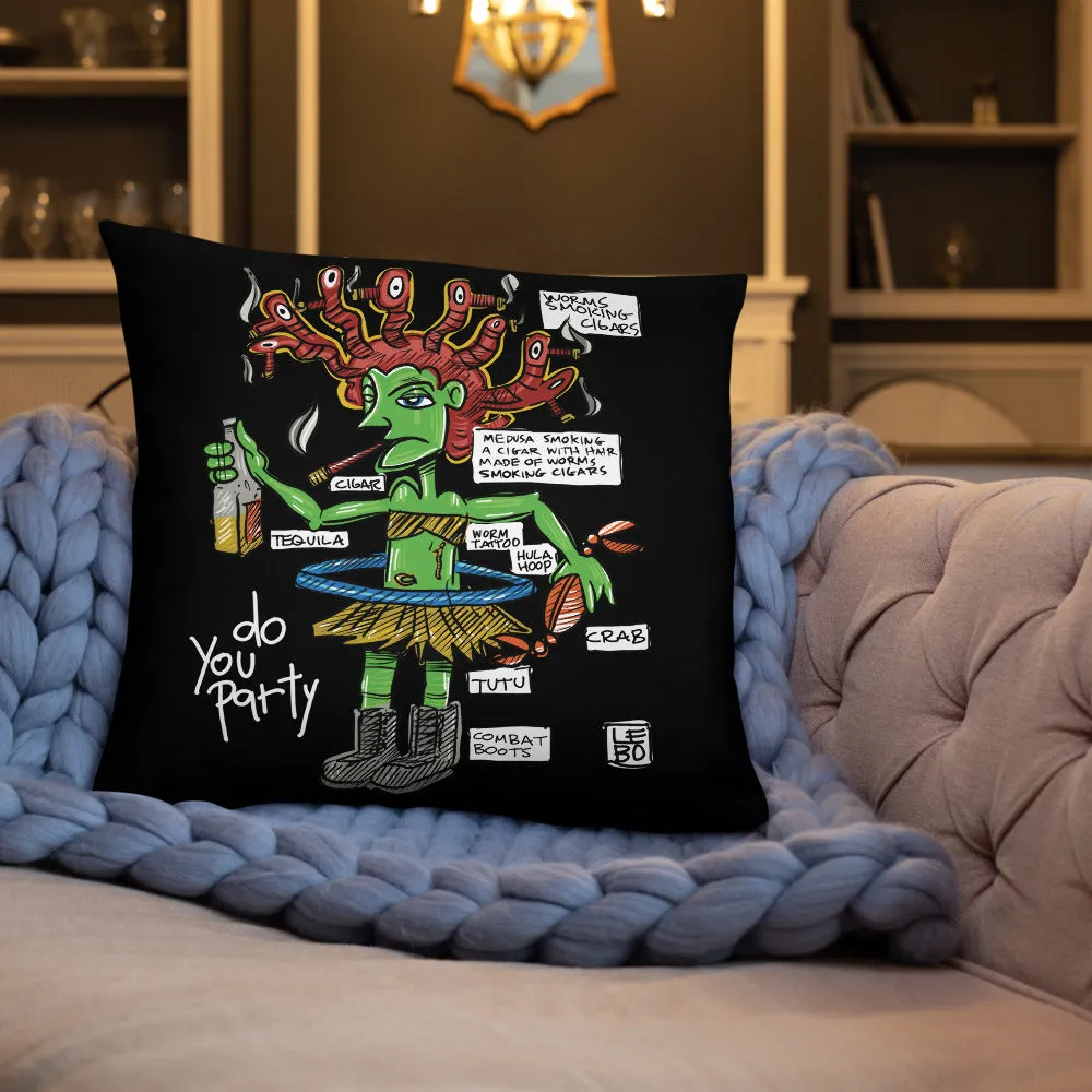 Medusa - Lebo Premium Throw Pillow
