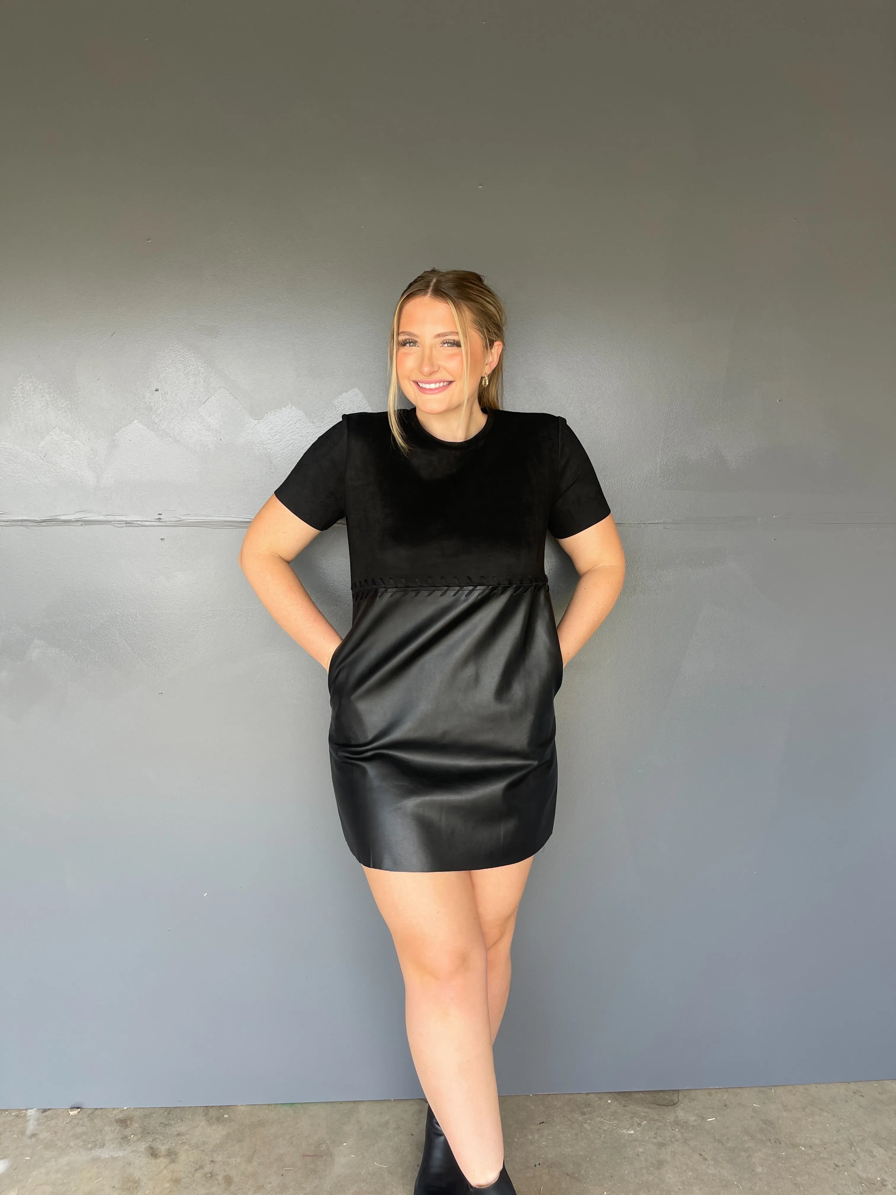 Megan Shift Dress - Black