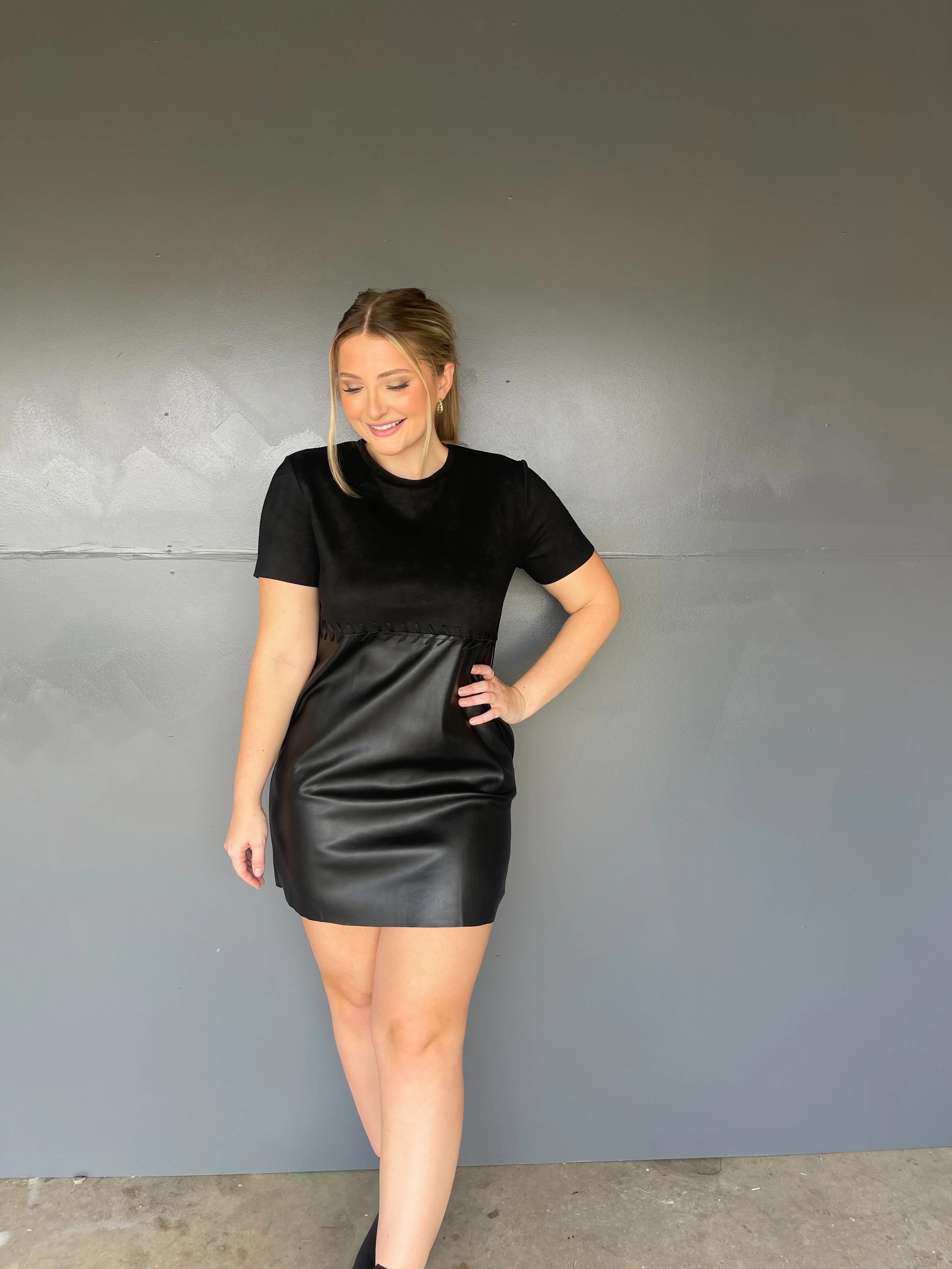 Megan Shift Dress - Black