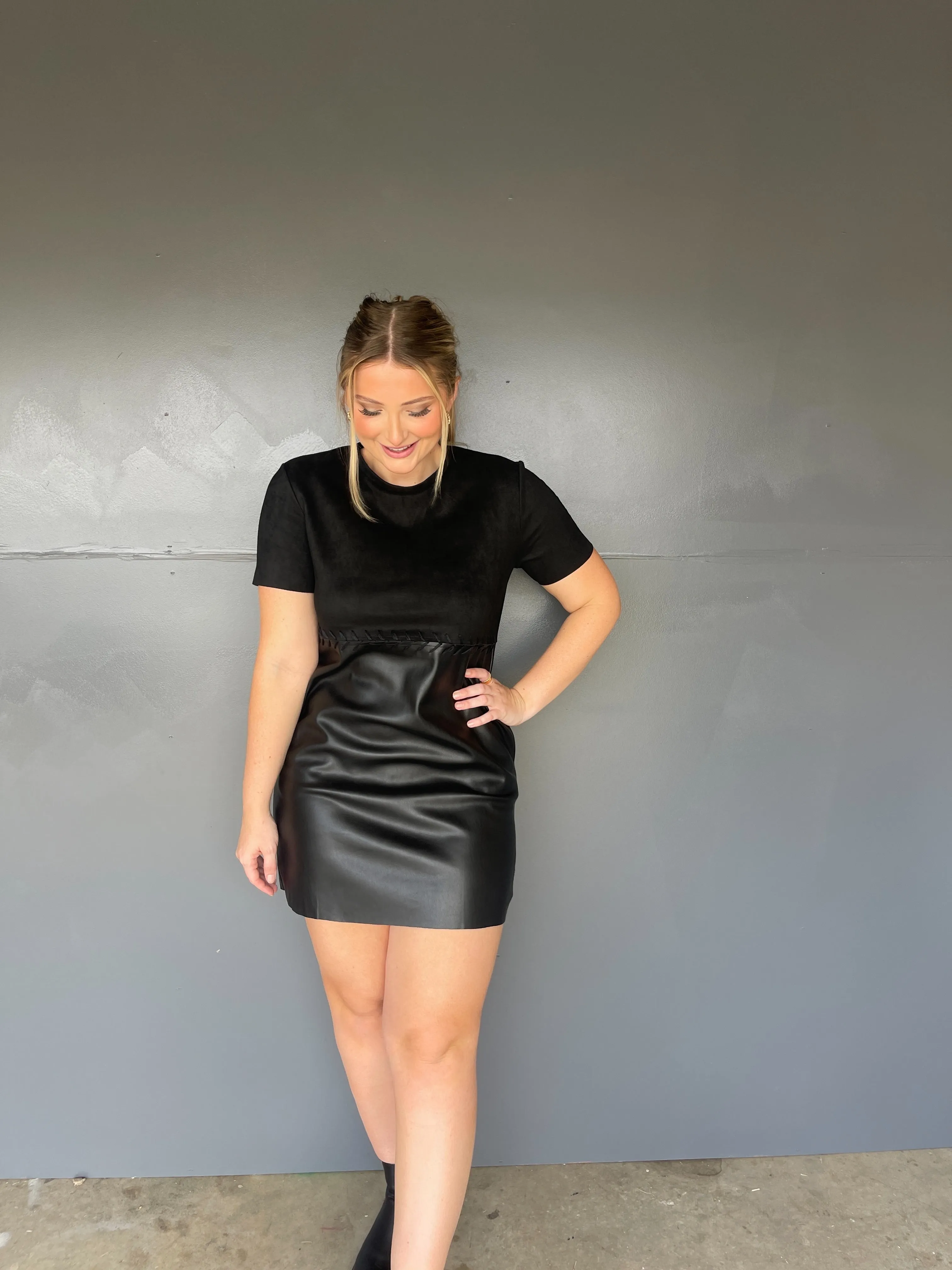 Megan Shift Dress - Black