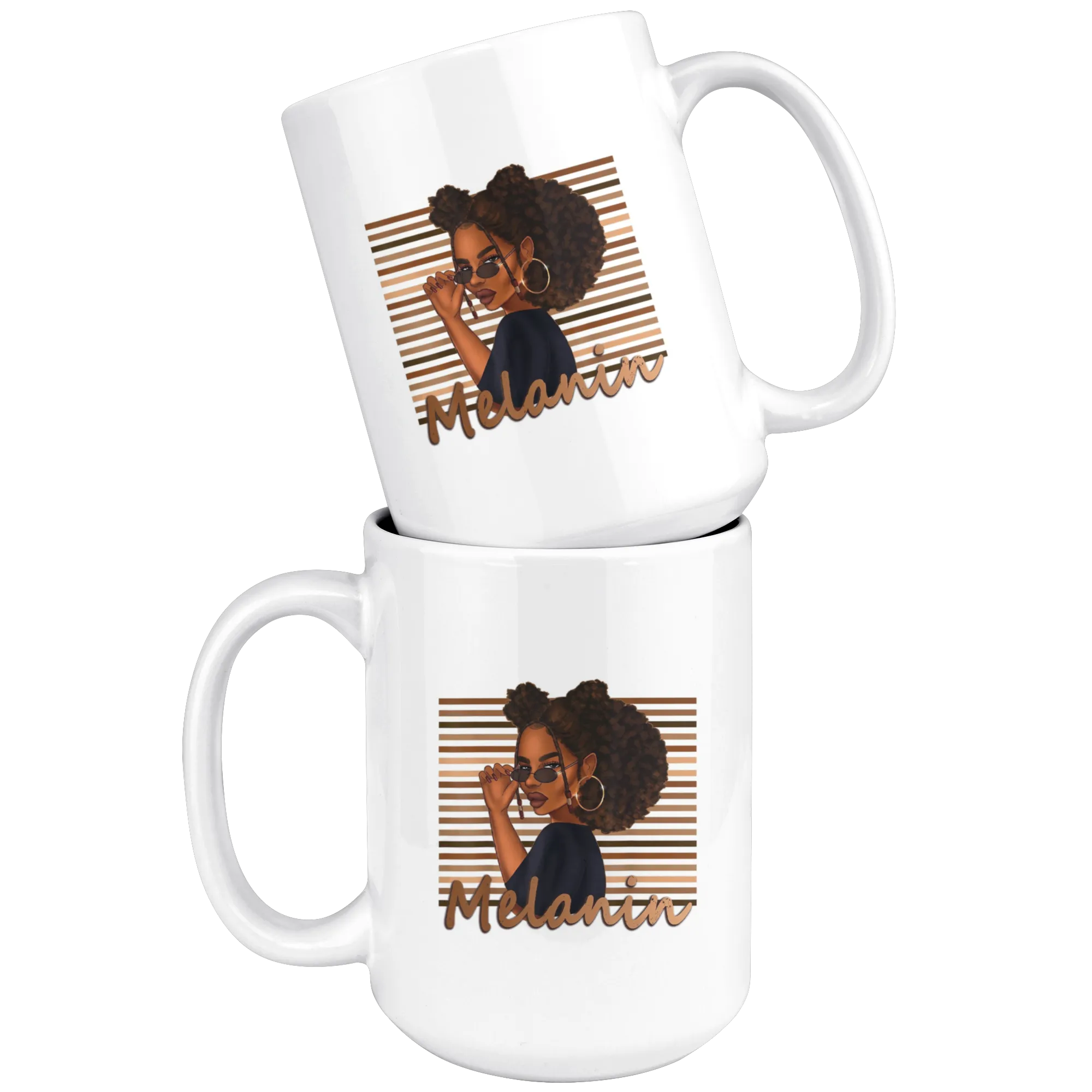 Melanin Girl Mug for Hot or Cold Beverages