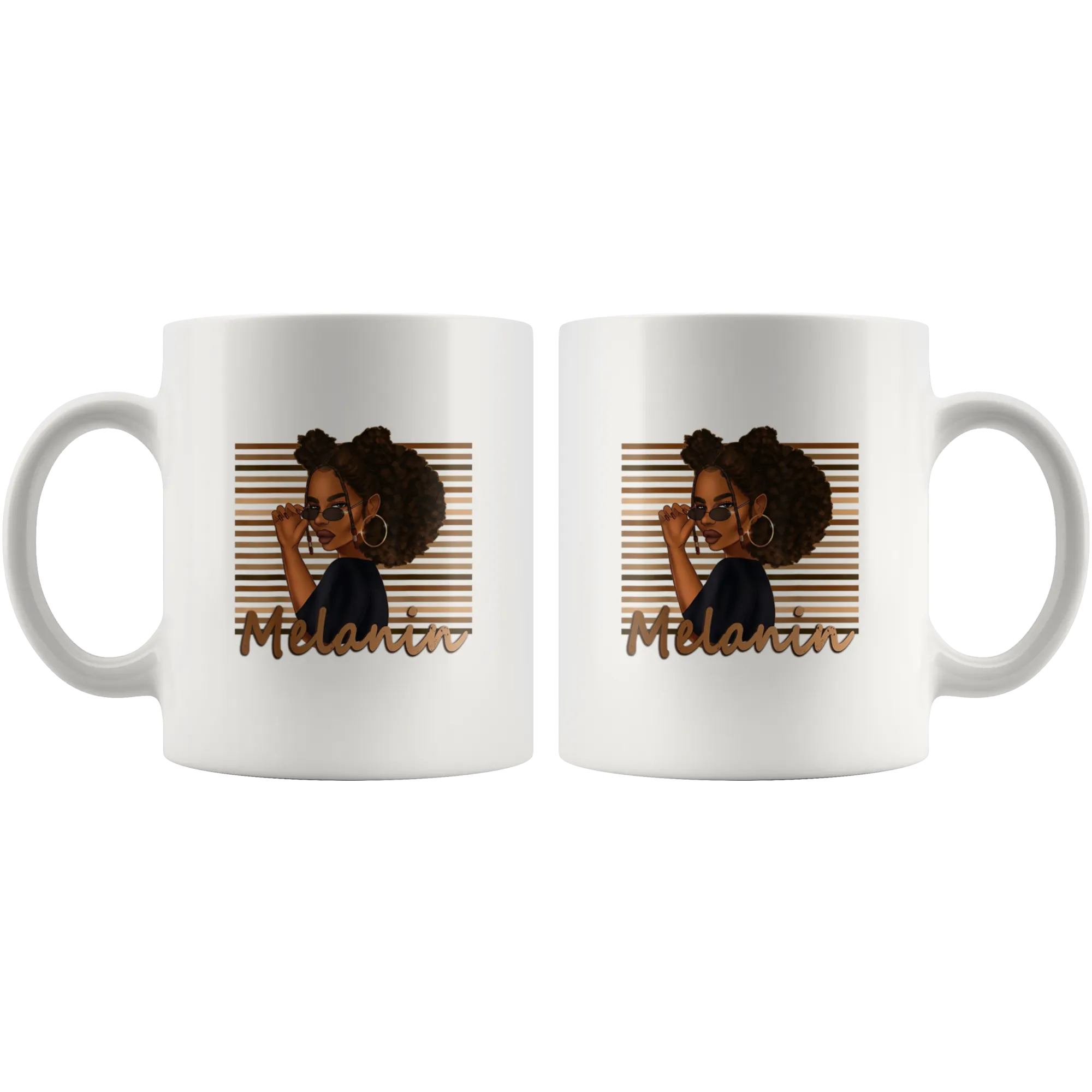 Melanin Girl Mug for Hot or Cold Beverages