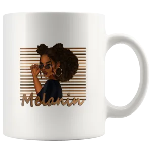 Melanin Girl Mug for Hot or Cold Beverages