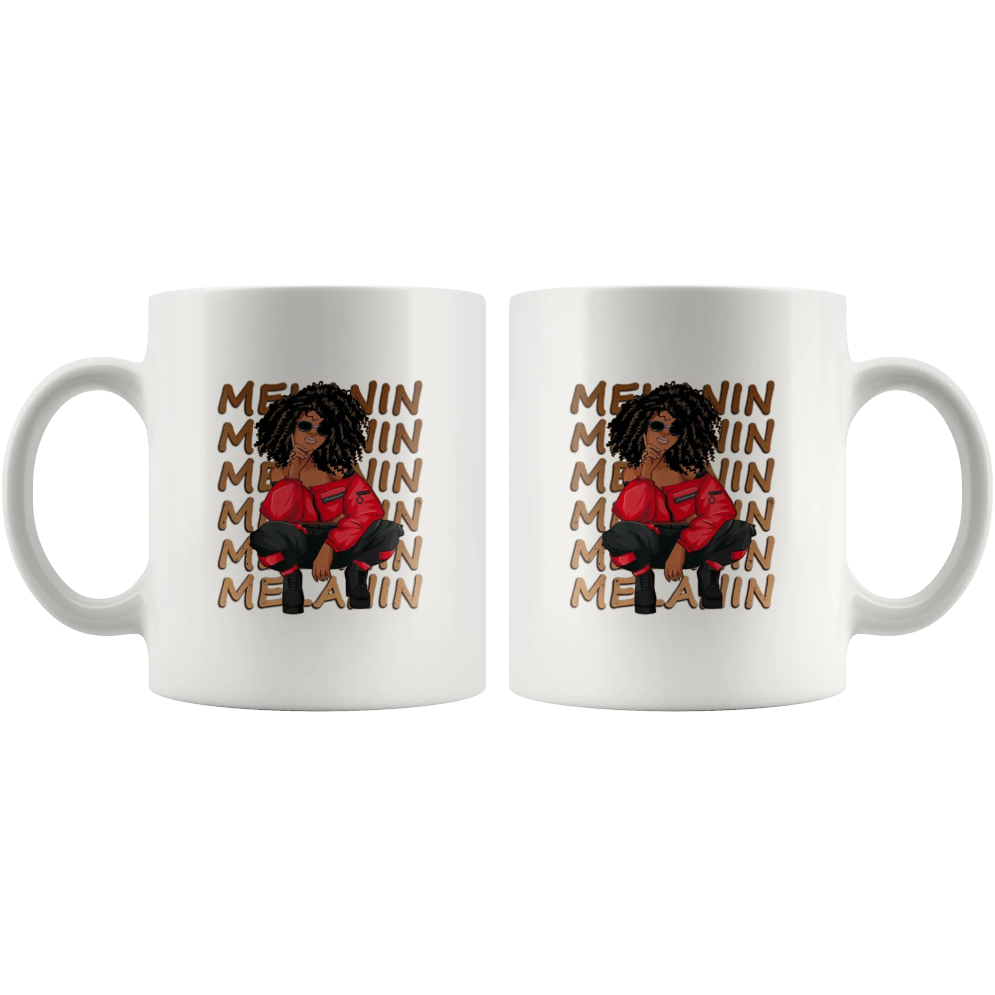 Melanin (red) Mug for Hot or Cold Beverages