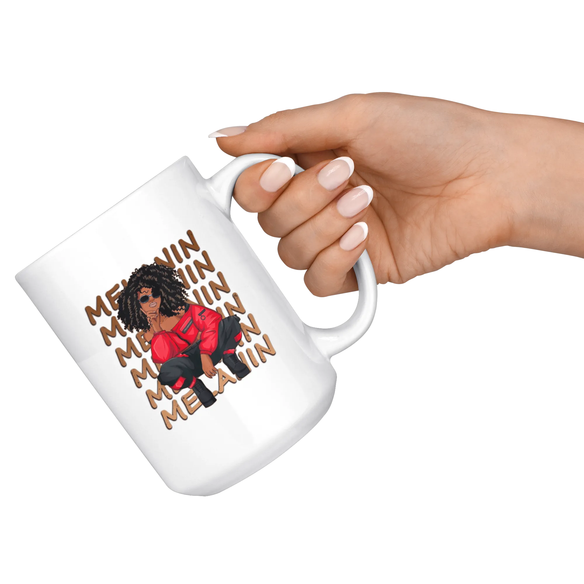 Melanin (red) Mug for Hot or Cold Beverages