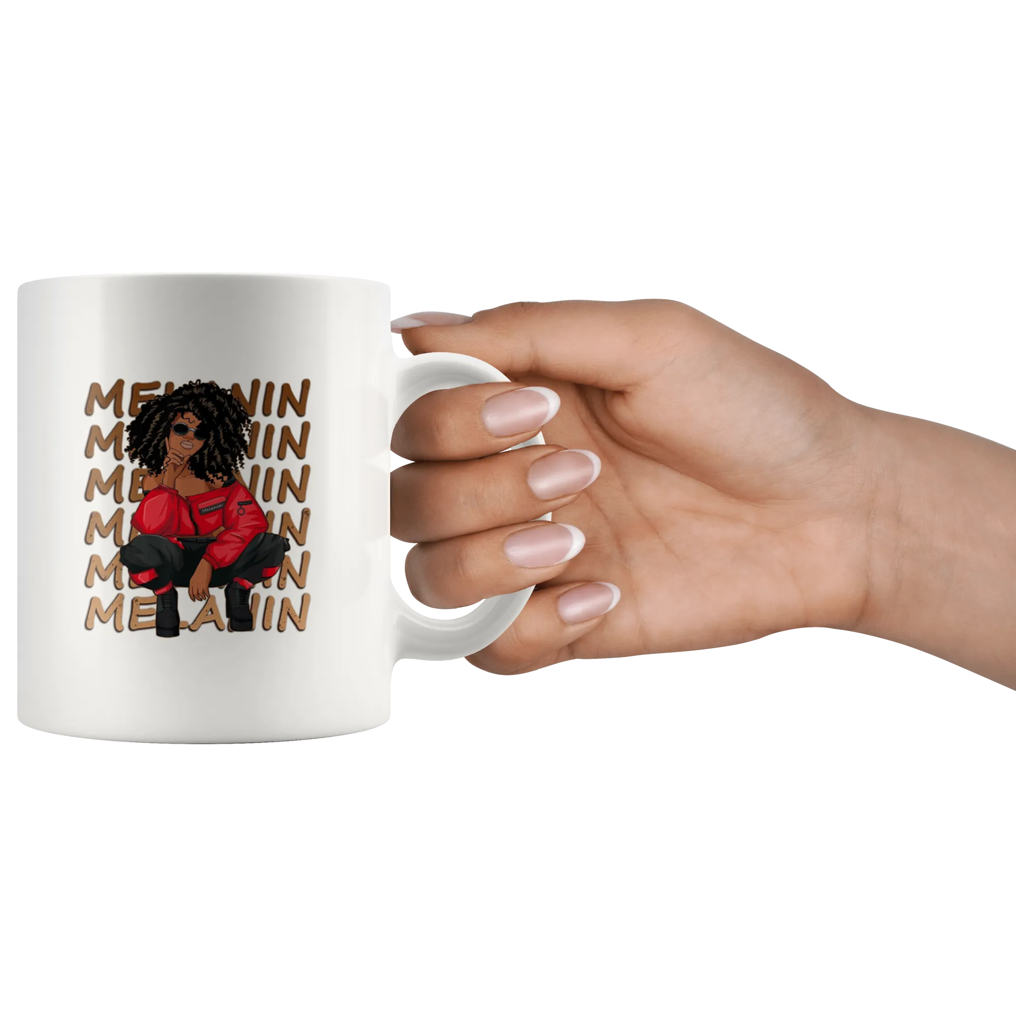 Melanin (red) Mug for Hot or Cold Beverages