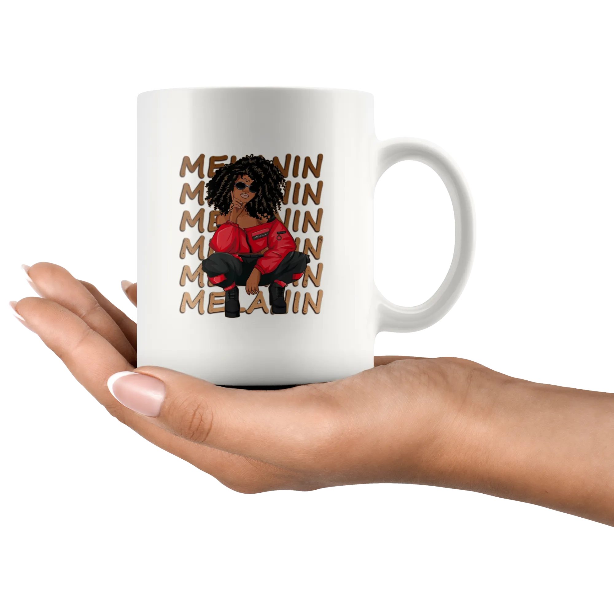 Melanin (red) Mug for Hot or Cold Beverages